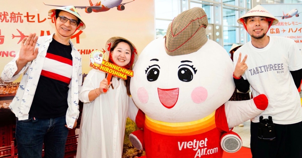 Vietjet mở đường bay thẳng nối Hà Nội – Hiroshima